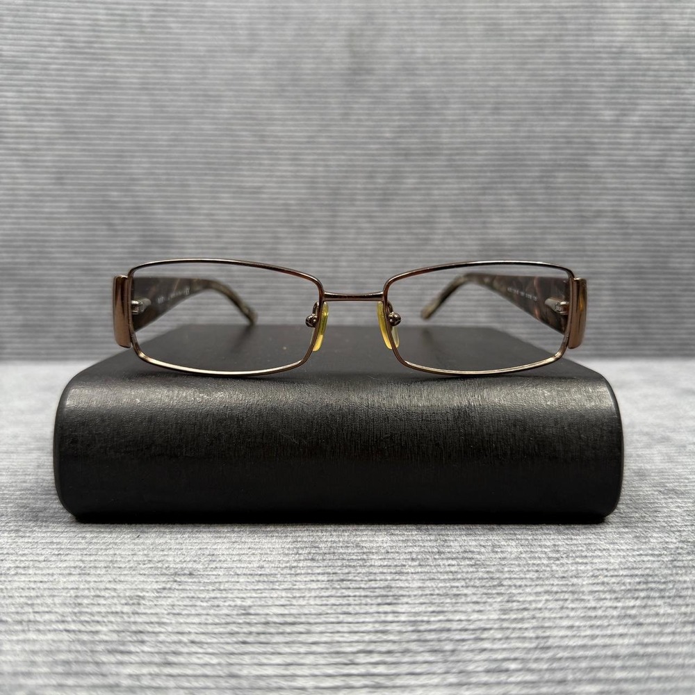 Versace Brown Tortoise Rhinestone Eyeglasses MOD … - image 1
